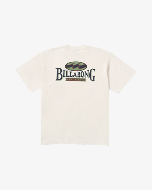 Billabong Men's Double Spread Short Sleeve T-Shirt Off White 24A351530-OFW