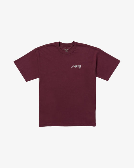 Billabong Men's Trucker Short Sleeves T-Shirt Plum 24A351532-PLM