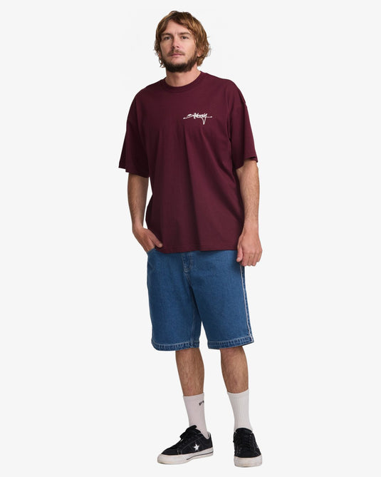 Billabong Men's Trucker Short Sleeves T-Shirt Plum 24A351532-PLM