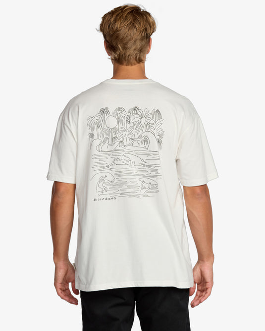 Billabong Men's Scenes Regular T-Shirt Off White 24A353521-OFW