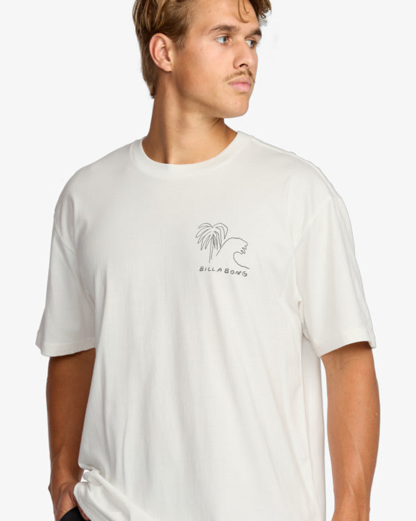 Load image into Gallery viewer, Billabong Men&#39;s Scenes Regular T-Shirt Off White 24A353521-OFW
