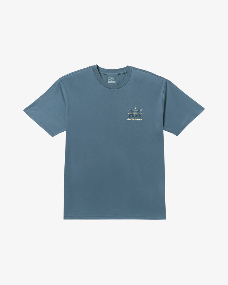 Load image into Gallery viewer, Billabong Men&#39;s Split The Peak Reagular T-Shirt Steel Blue 24A353522-SSB
