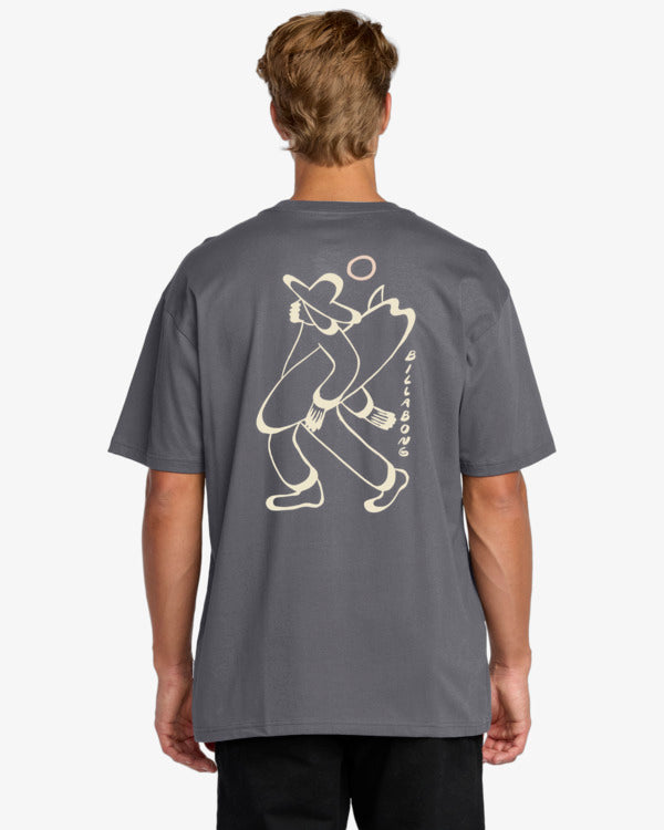 Load image into Gallery viewer, Billabong Men&#39;s Up The Beach Regular T-Shirt Char 24A353523-CRC
