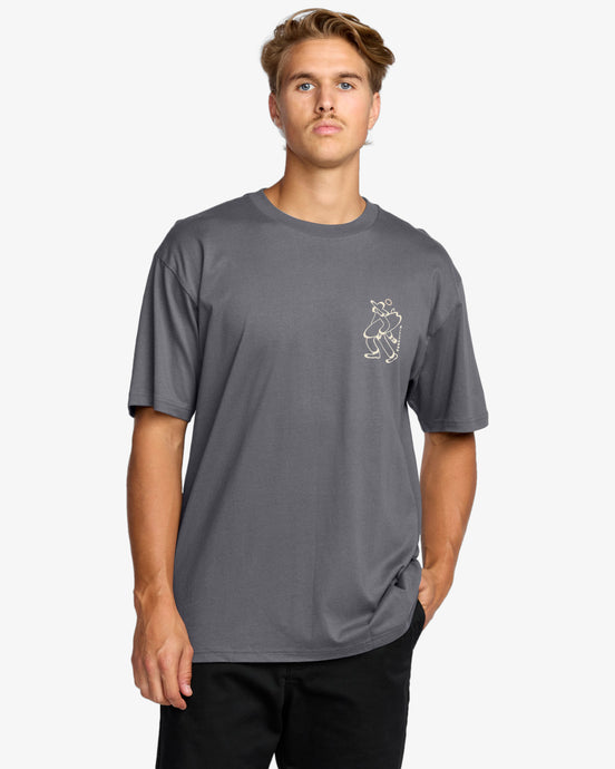 Billabong Men's Up The Beach Regular T-Shirt Char 24A353523-CRC