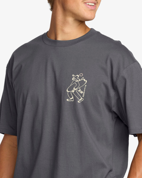 Load image into Gallery viewer, Billabong Men&#39;s Up The Beach Regular T-Shirt Char 24A353523-CRC
