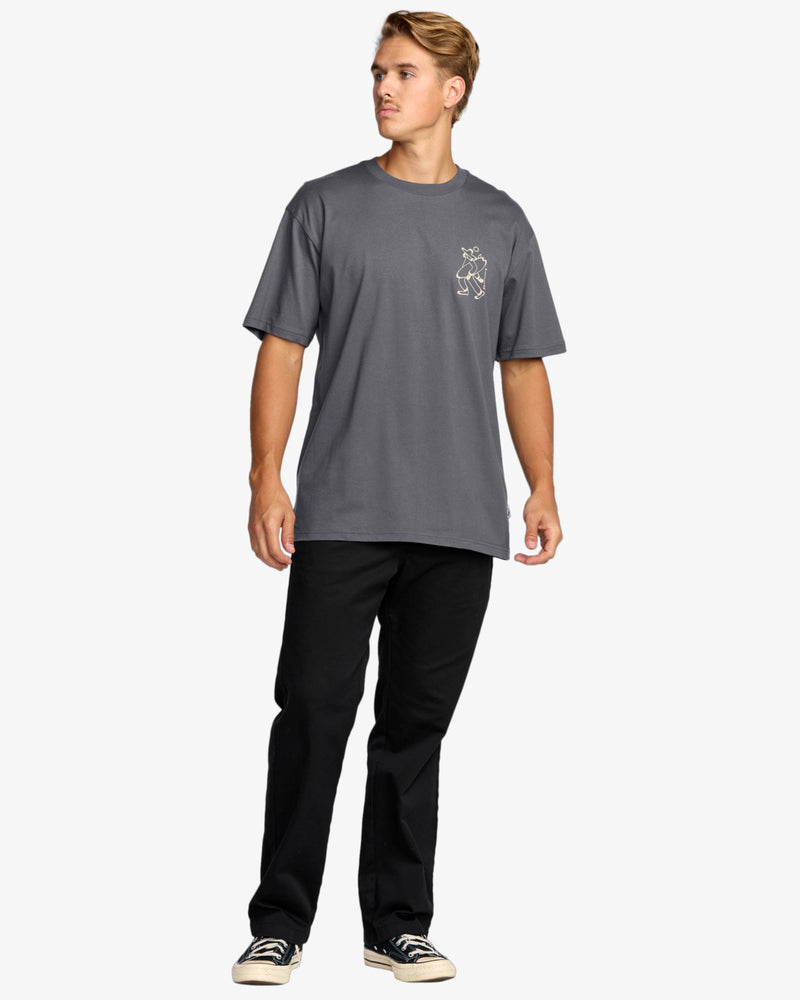 Load image into Gallery viewer, Billabong Men&#39;s Up The Beach Regular T-Shirt Char 24A353523-CRC
