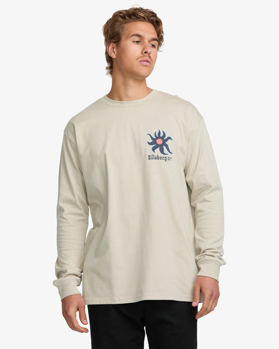 Billabong Men's Solar Long Sleeves T-Shirt Bleached Sand 24A361502-BCS