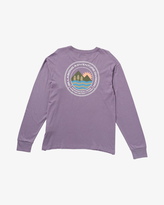 Billabong Men's Rockies Long Sleeves T-Shirt Lavender 23A361504_LAV