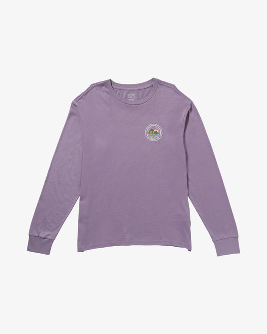 Billabong Men's Rockies Long Sleeves T-Shirt Lavender 23A361504_LAV