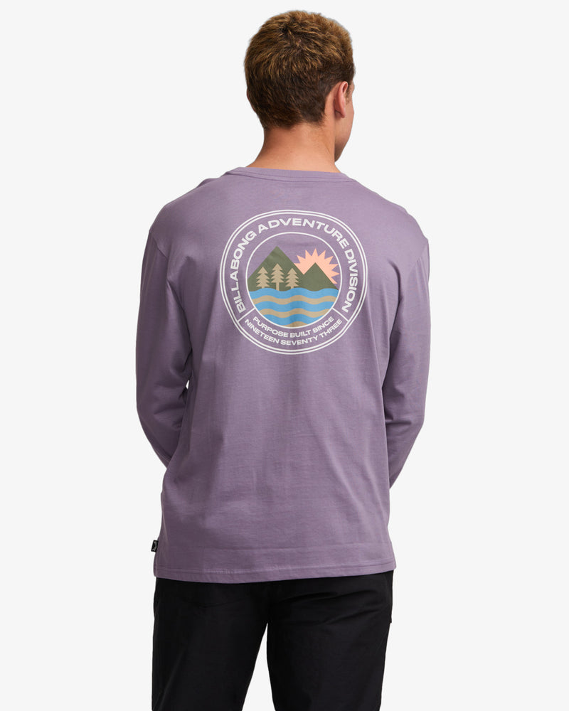 Load image into Gallery viewer, Billabong Men&#39;s Rockies Long Sleeves T-Shirt Lavender 23A361504_LAV
