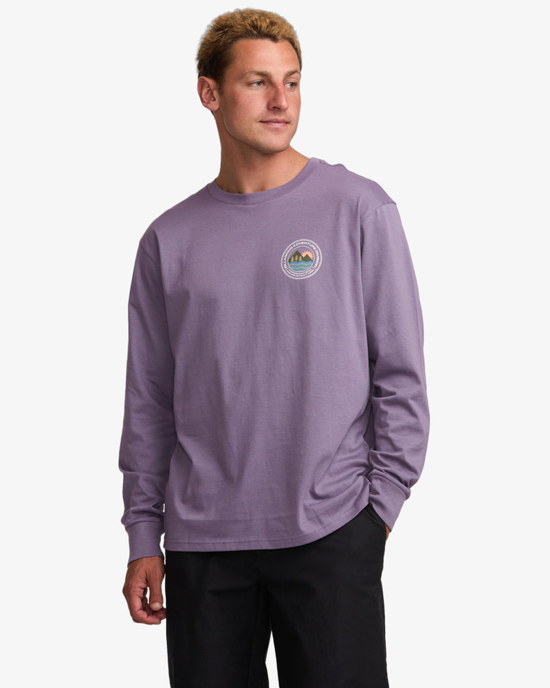 Load image into Gallery viewer, Billabong Men&#39;s Rockies Long Sleeves T-Shirt Lavender 23A361504_LAV
