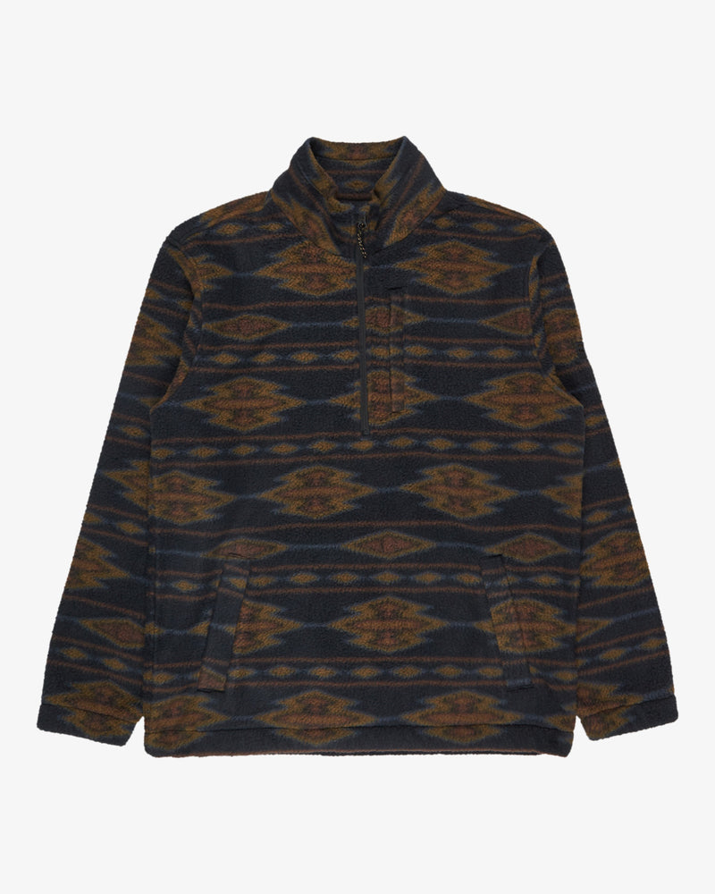 Load image into Gallery viewer, Billabong Men's Boundary Half Zip Mock Neck Fleece Black1 24A411507-BK1
