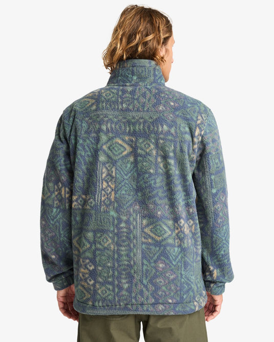 Billabong Men's Boundary Half Zip Mock Neck Navy 24A411507-NVY