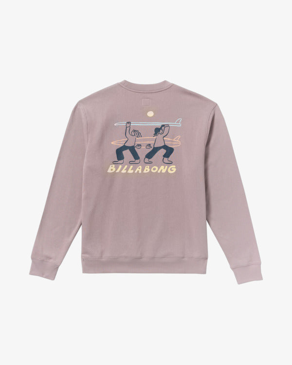 Load image into Gallery viewer, Billabong Men&#39;s Split The Peak Sweatshirt Purple Ash 24A463504-PPA
