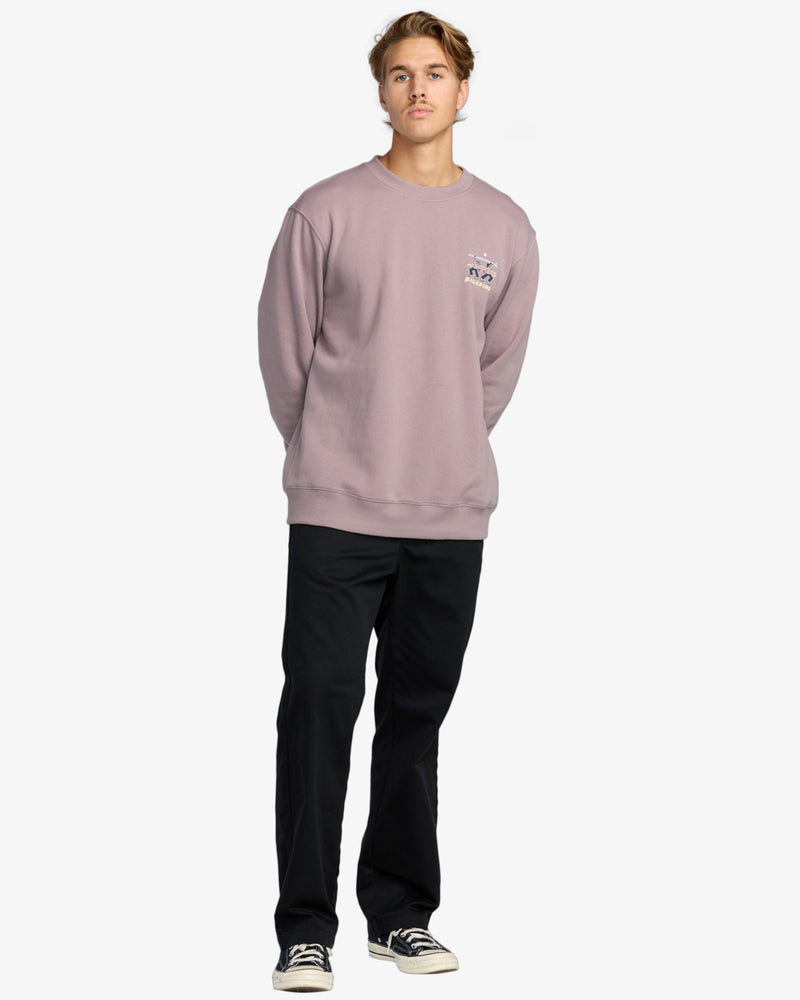 Load image into Gallery viewer, Billabong Men&#39;s Split The Peak Sweatshirt Purple Ash 24A463504-PPA

