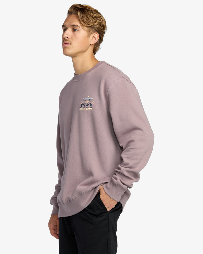 Load image into Gallery viewer, Billabong Men&#39;s Split The Peak Sweatshirt Purple Ash 24A463504-PPA
