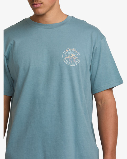 Billabong Men's Rockies Short Sleeve T-Shirt Glacier Blue 24A501540-GLB