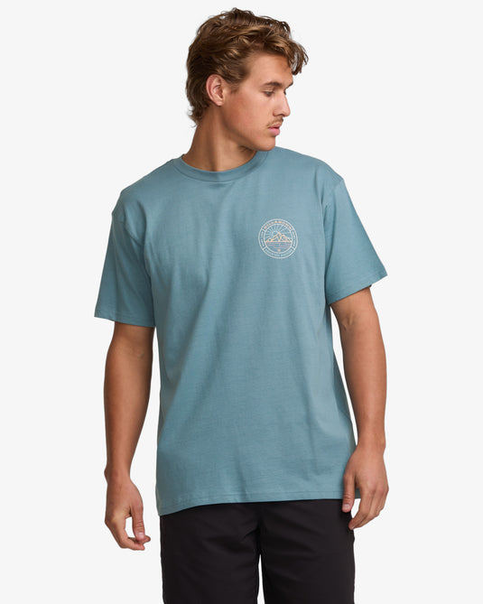 Billabong Men's Rockies Short Sleeve T-Shirt Glacier Blue 24A501540-GLB