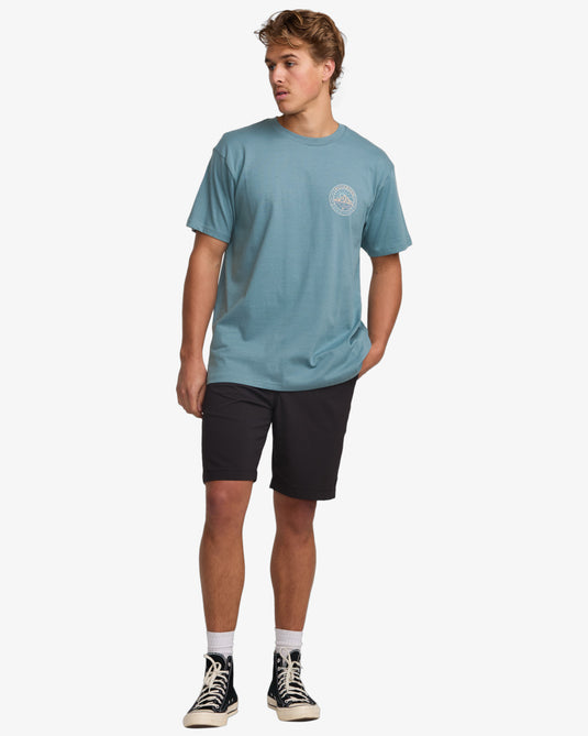 Billabong Men's Rockies Short Sleeve T-Shirt Glacier Blue 24A501540-GLB