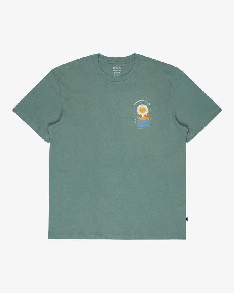 Load image into Gallery viewer, Billabong Men's Sun Down A/DIV Premium Short Sleeve T-Shirt Sea Green 24A501604-SGR

