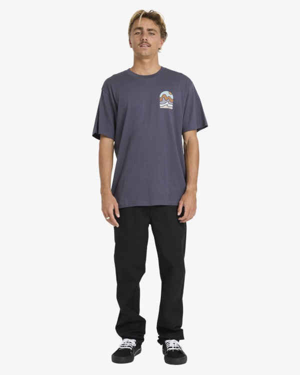 Load image into Gallery viewer, Billabong Men's Sun Down A/DIV Premium Short Sleeve T-Shirt Graystone 24A501604-GRST
