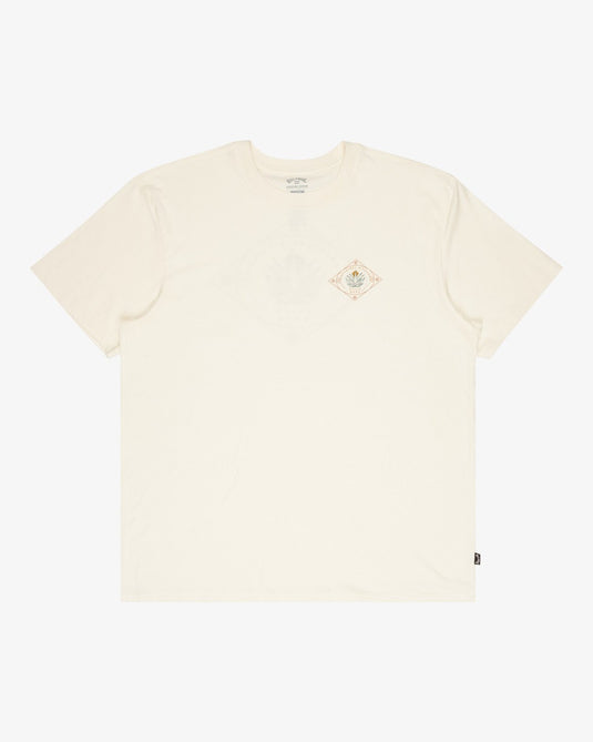 Billabong Men's Agave A/DIV Premium Short Sleeve T-Shirt Off White 24A501607-OFW