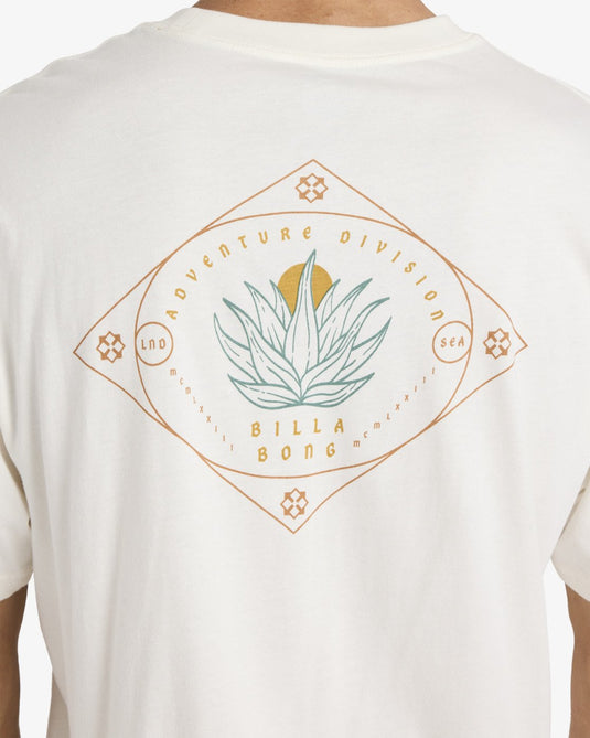 Billabong Men's Agave A/DIV Premium Short Sleeve T-Shirt Off White 24A501607-OFW
