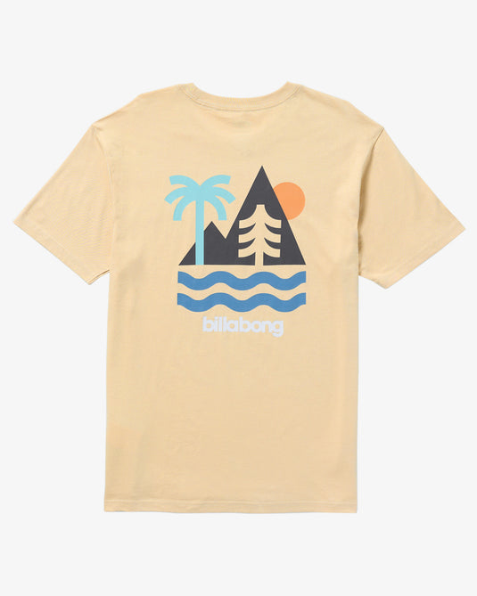 Billabong Men's Sundown Adiv Short Sleeve T-Shirt Desert 24A502502-DES