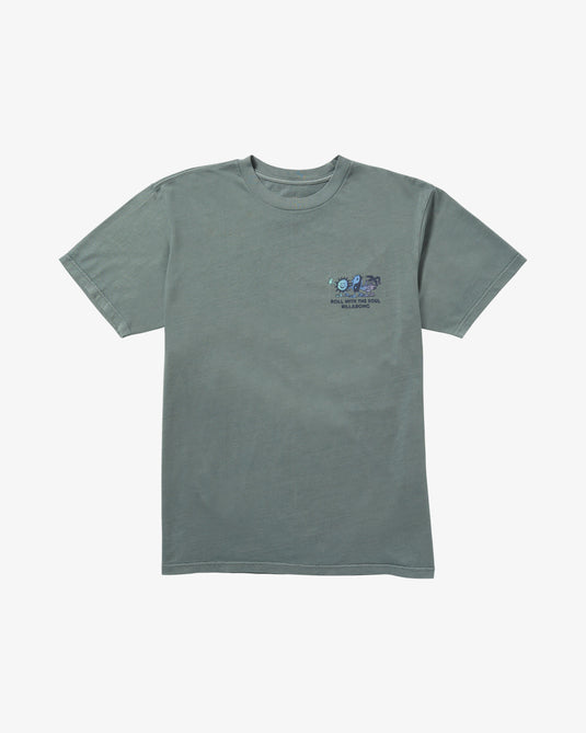 Billabong Men's Roll Premium Short Sleeves T-Shirt Dark Slate 24A521518-DKA