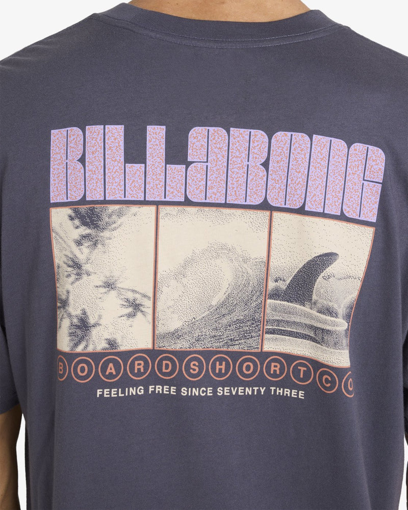 Load image into Gallery viewer, Billabong Men's Broadsheet Premium Short Sleeve T-Shirt Graystone 24A521608-GRST
