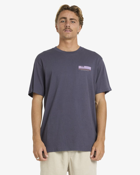 Billabong Men's Broadsheet Premium Short Sleeve T-Shirt Graystone 24A521608-GRST