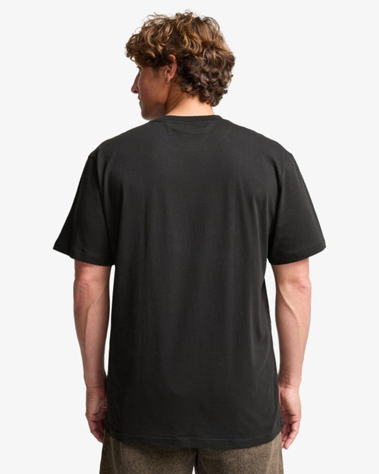 Billabong Men's Russell Spencer Night Surf Premium T-Shirt Black Vintage 24A521623-BVI