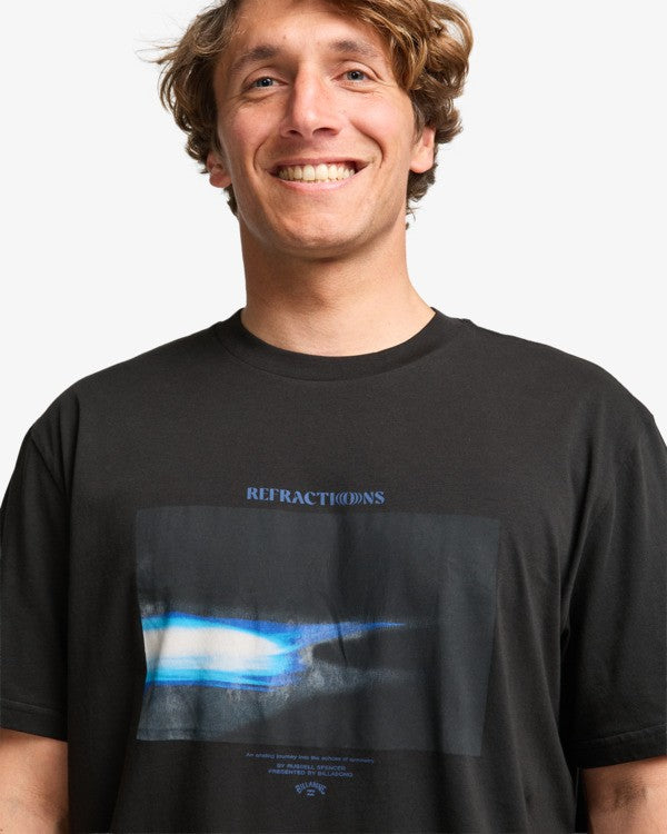 Load image into Gallery viewer, Billabong Men's Russell Spencer Night Surf Premium T-Shirt Black Vintage 24A521623-BVI
