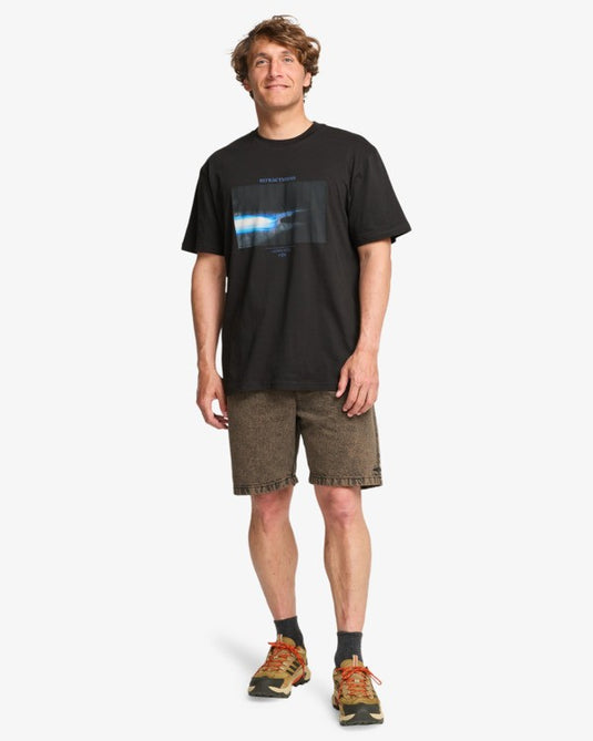 Billabong Men's Russell Spencer Night Surf Premium T-Shirt Black Vintage 24A521623-BVI