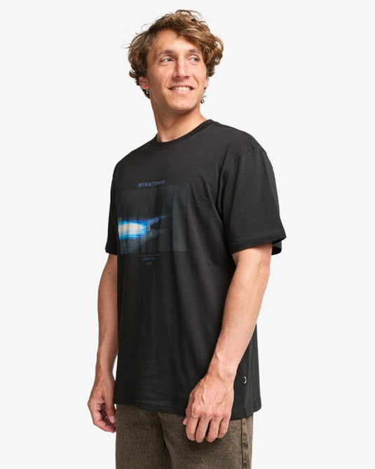 Billabong Men's Russell Spencer Night Surf Premium T-Shirt Black Vintage 24A521623-BVI