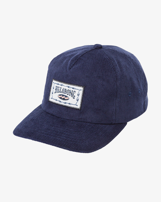 Billabong Mens' Heritage Snapback Cap Steel Blue 24A551512-SSB