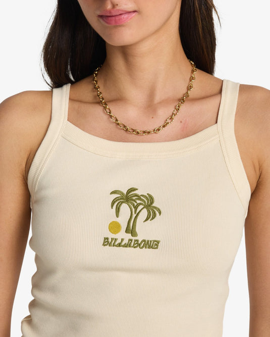 Billabong Women's Day Trip Forever Vest Top White Cap 24B022506-WCP