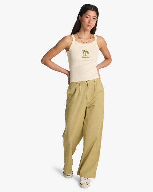 Billabong Women's Day Trip Forever Vest Top White Cap 24B022506-WCP