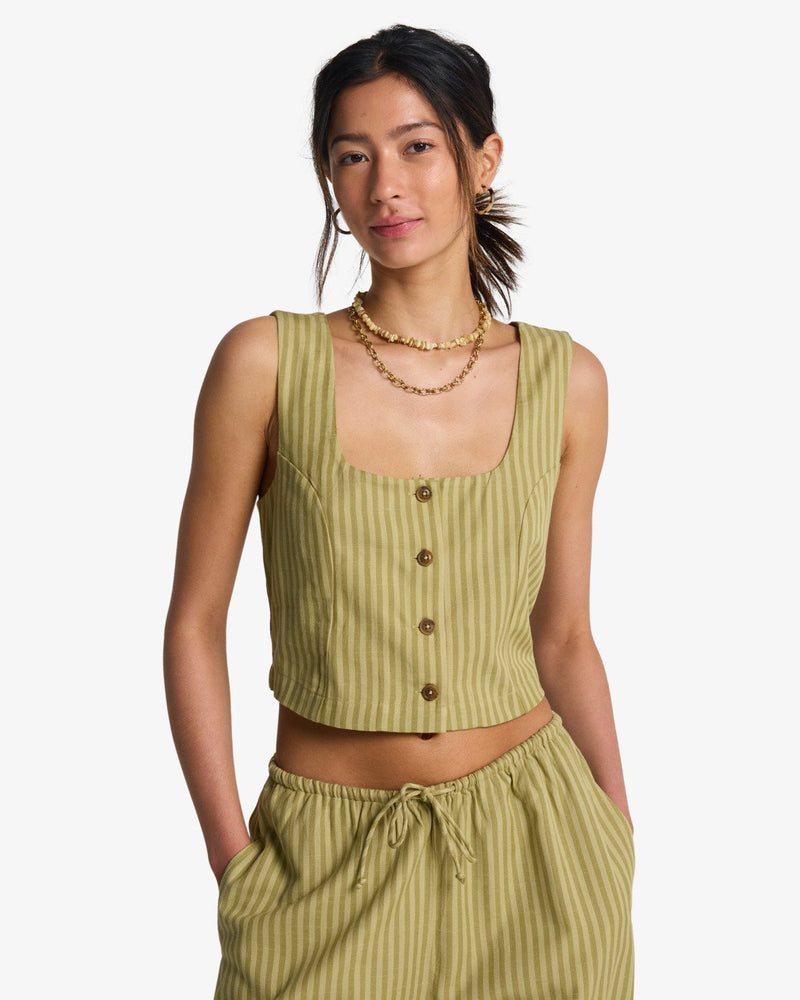 Load image into Gallery viewer, Billabong Women's Another Wave Vest Top Cedar 24B043503-CED
