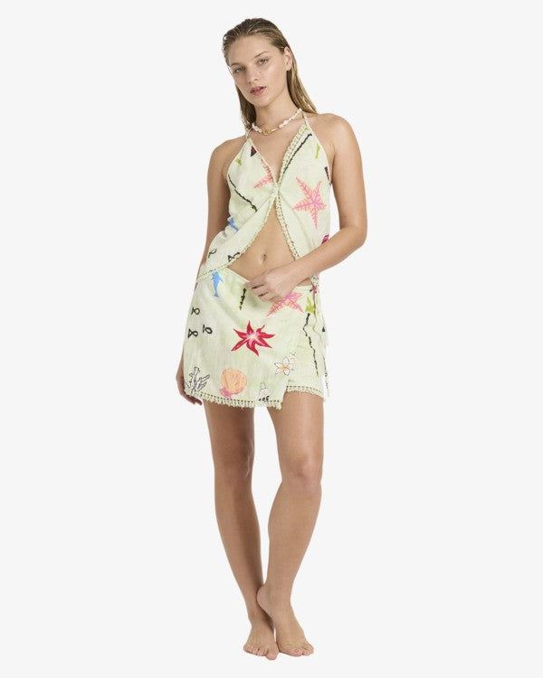 Load image into Gallery viewer, Billabong Women's Lottie Hall Palm Tree Tank Top Sunny Lime 24B061608-SLM
