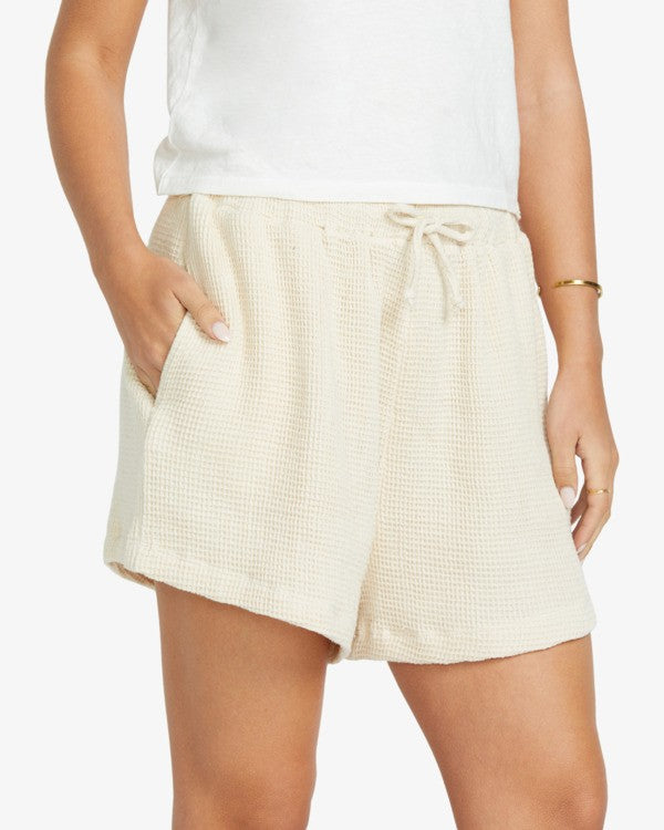 Load image into Gallery viewer, Billabong Women&#39;s So Cozy Elastic Waist Shorts Dove 24B091506-TEL0
