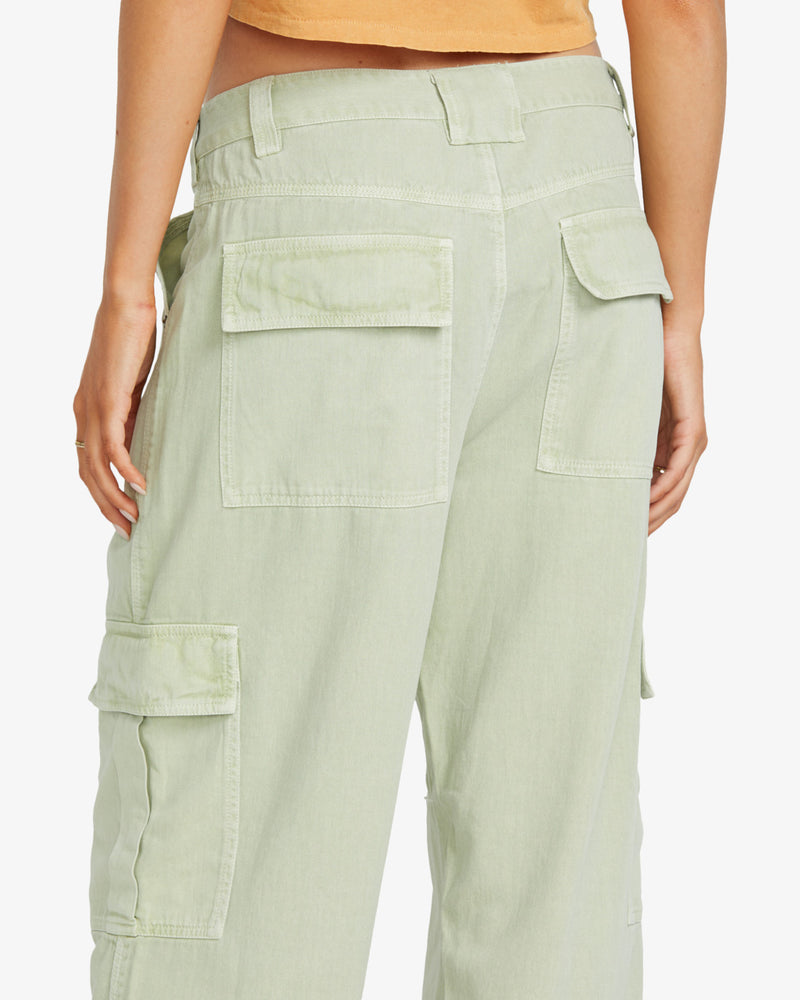 Load image into Gallery viewer, Billabong Women&#39;s Walk Along Cargo Pants Pistachio 24B111504-GFM0
