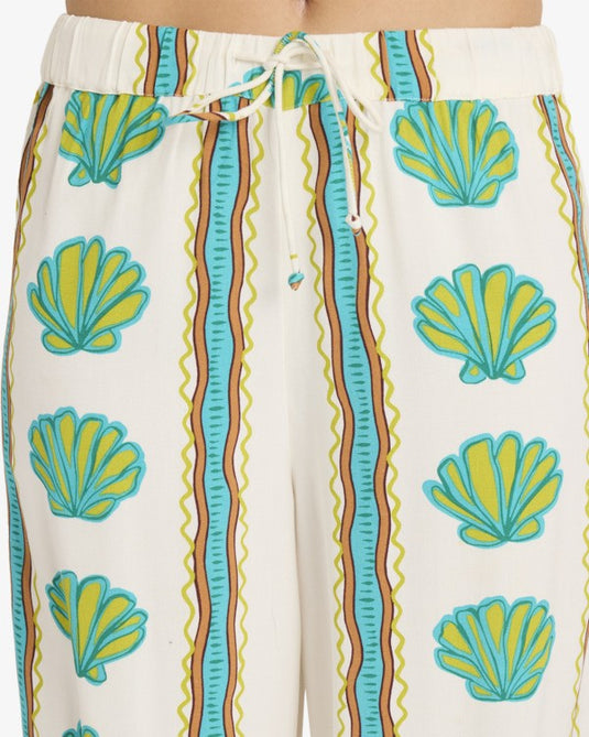 Billabong Women's Coastal Crush Elasticated Pants Salt Crystal 24B124500-SCS1