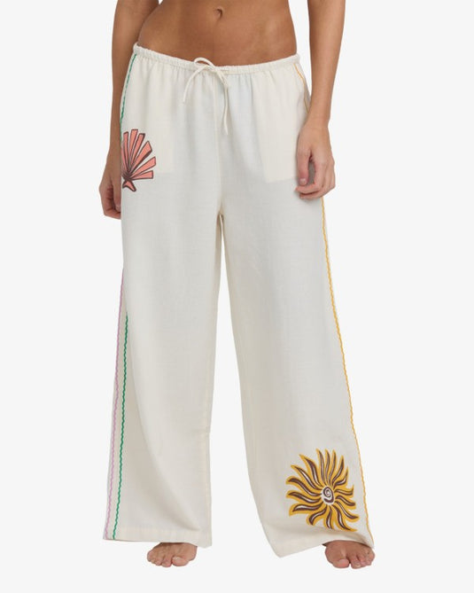 Billabong Women's Wave Haze Lightweight Pants Salt Crystal 24B124510-SCS