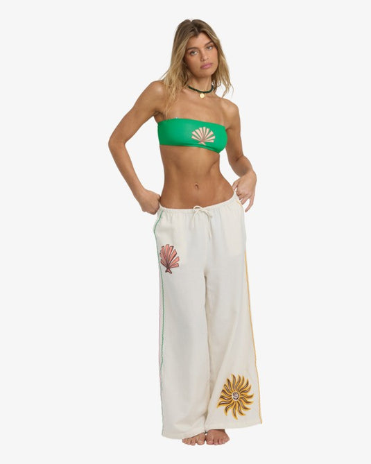 Billabong Women's Wave Haze Lightweight Pants Salt Crystal 24B124510-SCS