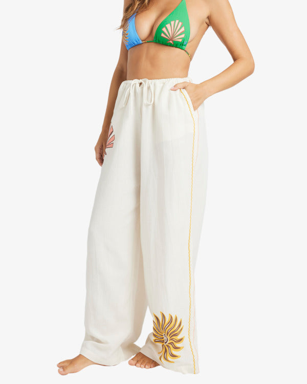 Load image into Gallery viewer, Billabong Women's Wave Haze Lightweight Pants Salt Crystal 24B124510-SCS
