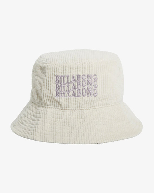 Billabong Women's Beachy Bucket Hat White Cap 24E551506-WCP