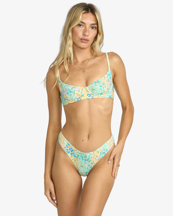 Billabong Women's Morning Swell Helena Undrewired Bikini Top Multi 24O152507-MUL