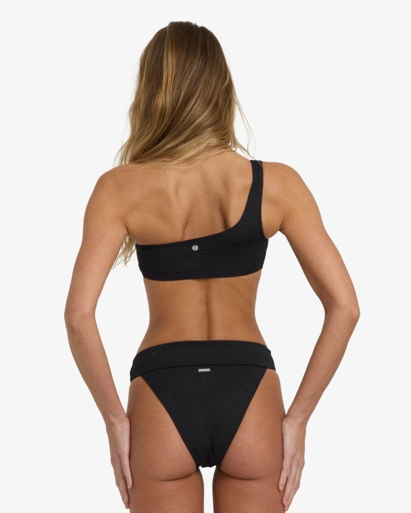 Load image into Gallery viewer, Billabong Women's Laura Twisted Sun Aruba High Leg Bikini Bottom Black Pebble 24O204500-BPB
