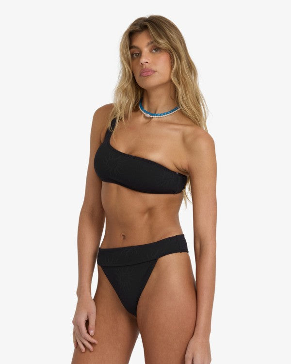 Load image into Gallery viewer, Billabong Women's Laura Twisted Sun Aruba High Leg Bikini Bottom Black Pebble 24O204500-BPB
